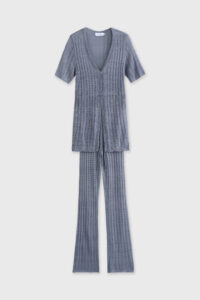 Open-Knit Beach Set with Flare Pants - Image 10