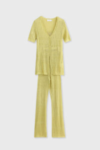 Open-Knit Beach Set with Flare Pants - Image 11