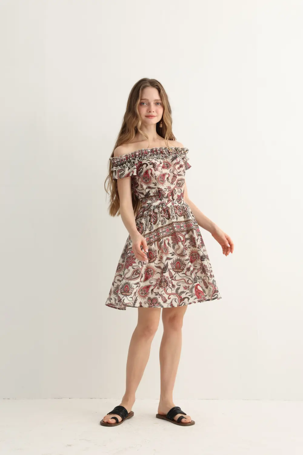 Haven & Drift Vintage Floral Smocked Mini Dress - Premium Summer Resort Dress - Image 2