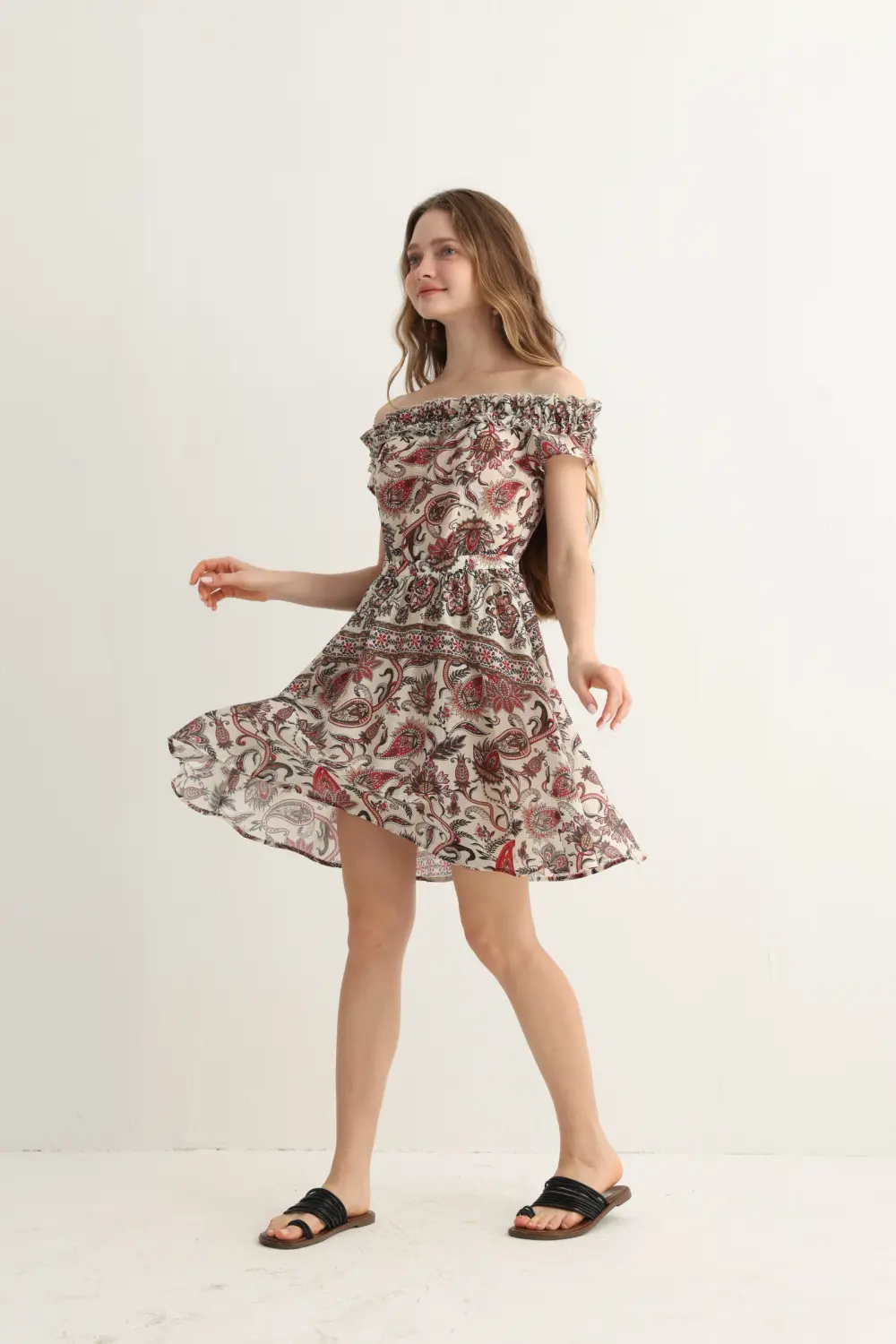 Haven & Drift Vintage Floral Smocked Mini Dress - Premium Summer Resort Dress - Image 9
