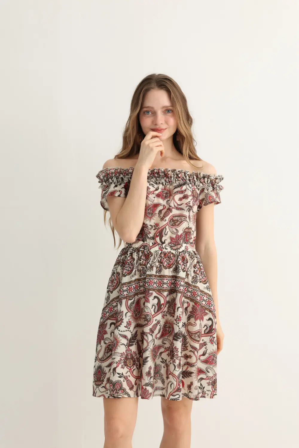 Haven & Drift Vintage Floral Smocked Mini Dress - Premium Summer Resort Dress - Image 4