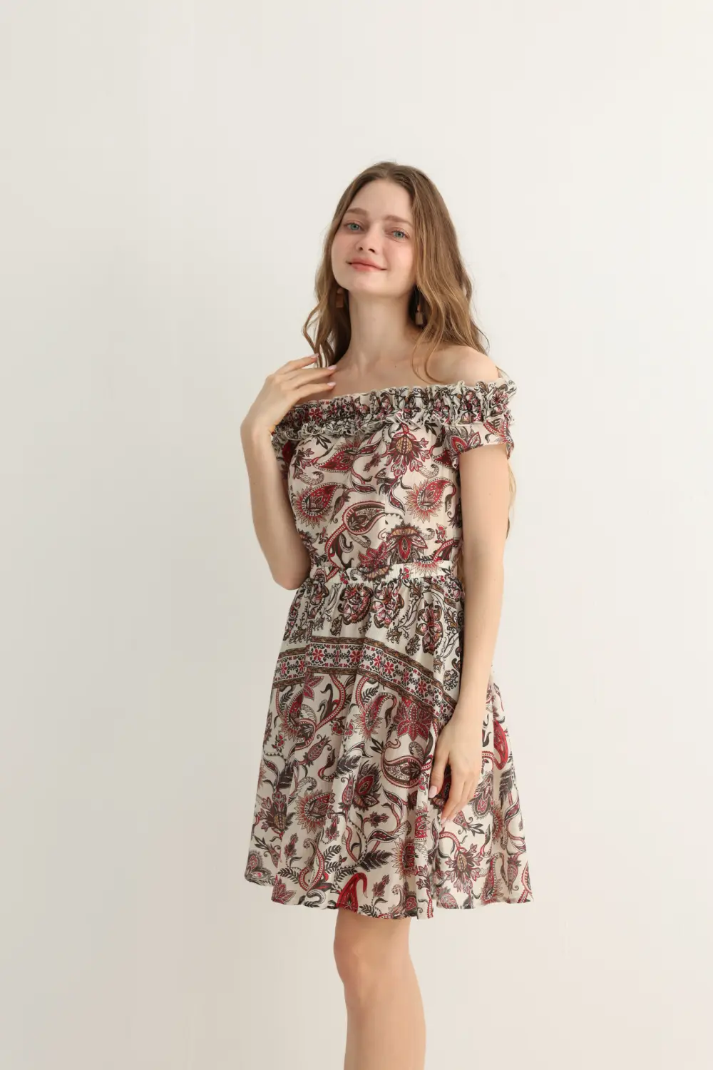 Haven & Drift Vintage Floral Smocked Mini Dress - Premium Summer Resort Dress - Image 3