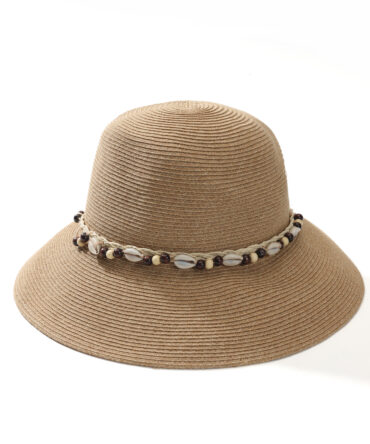 New Vintage Beaded Woven Sun Hat, Women's Summer Outdoor Sunscreen Breathable Fisherman Straw Hat, Versatile Bucket Cloche Travel Vacation Hat.