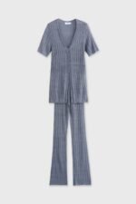 Open-Knit Beach Set with Flare Pants - Image 10