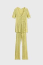Open-Knit Beach Set with Flare Pants - Image 11