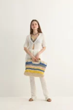 Open-Knit Beach Set with Flare Pants - Image 5