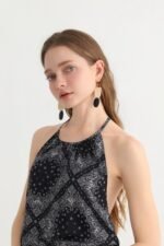 Bohemian Printed Halter Backless Dress - Image 9